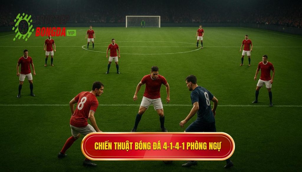 Chiến thuật bóng đá 4-1-4-1 phòng ngự