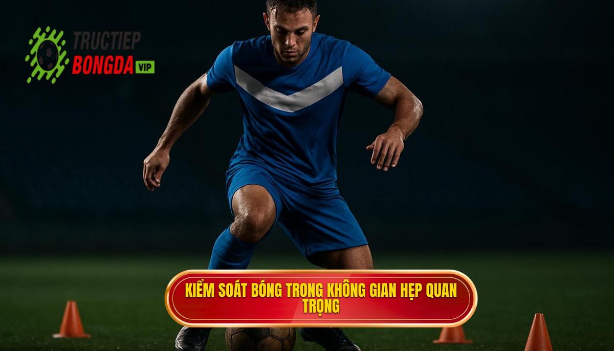 Tầm quan trọng chiến thuật của việc kiểm soát bóng trong không gian hẹp