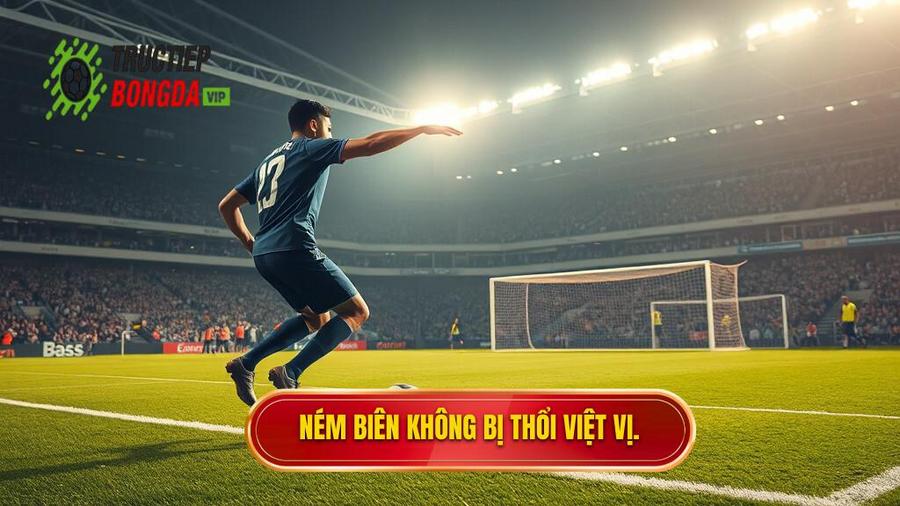 1. Ném biên không bị thổi việt vị.
