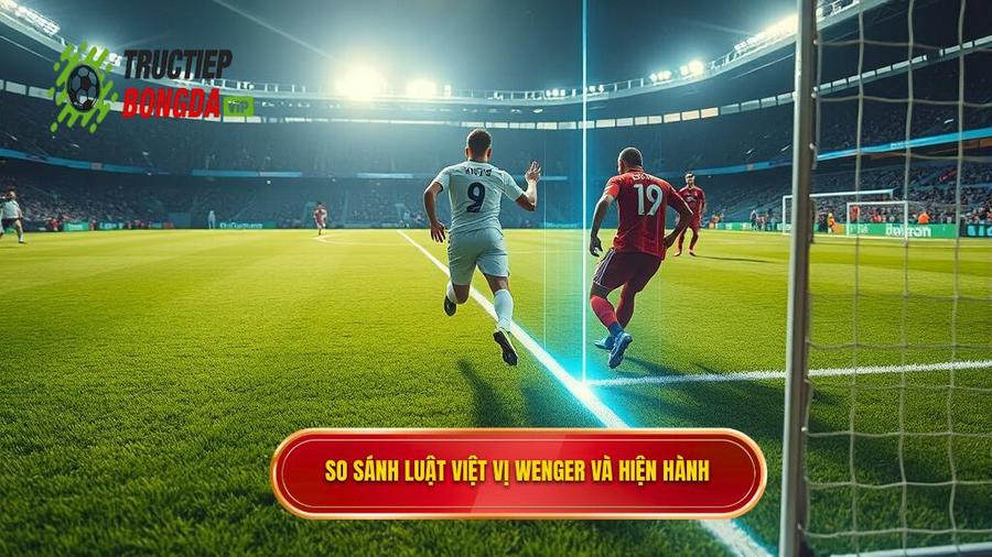 1. So sánh luật việt vị Wenger và hiện hành