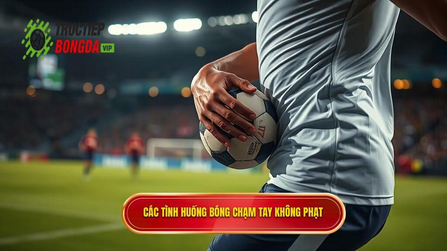 2. Các tình huống bóng chạm tay không phạt