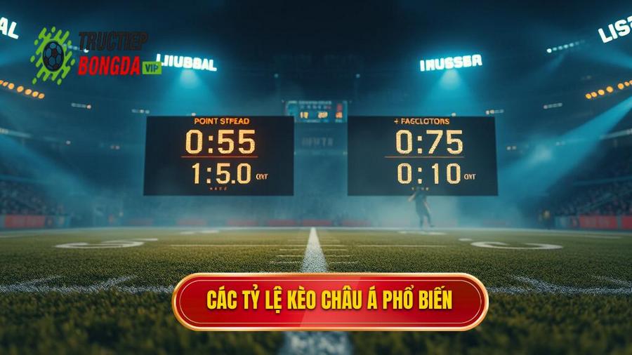 2. Các mốc tỷ lệ phổ biến trong Kèo bóng đá Châu Á